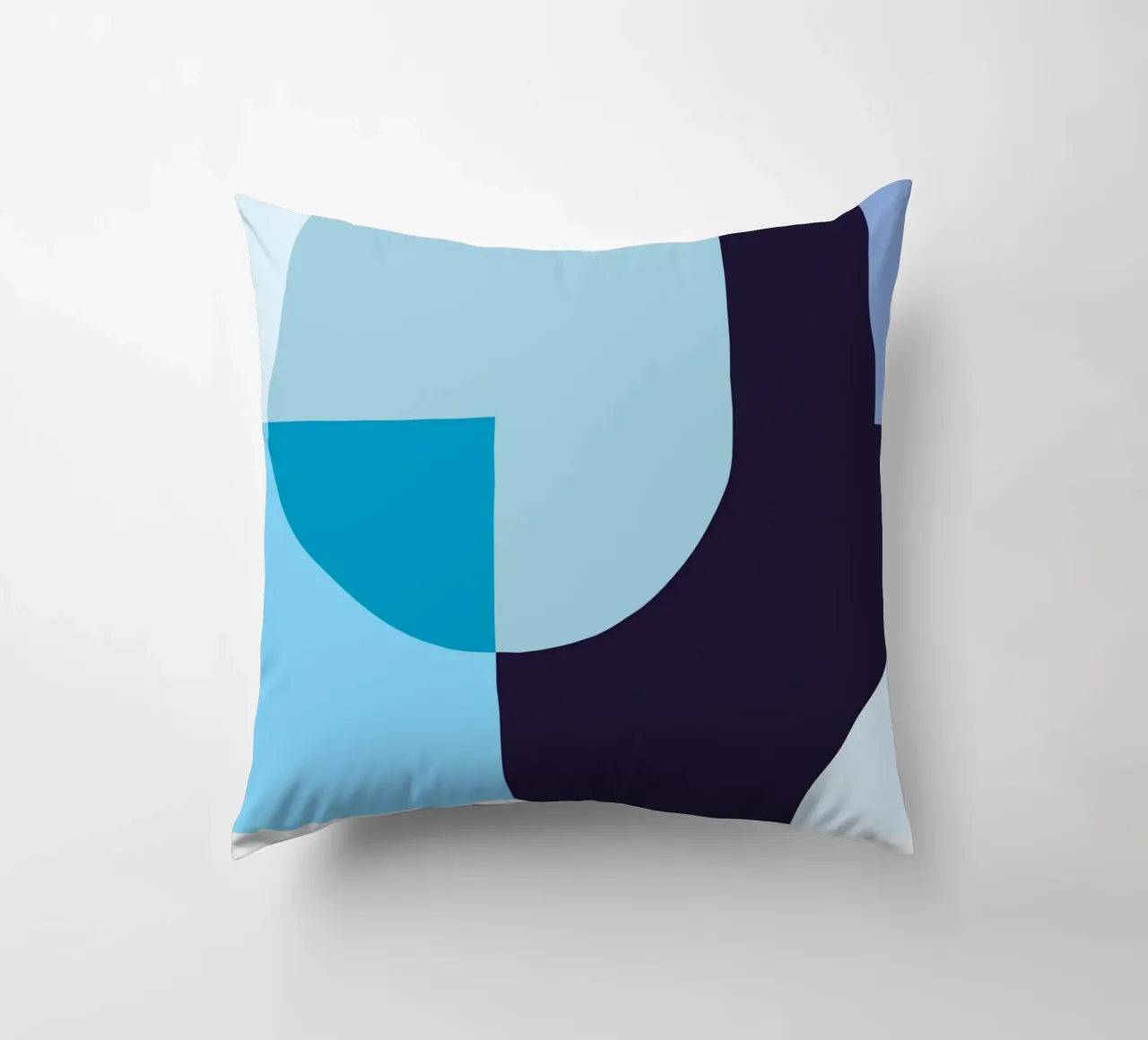 Composizione geometrica in blu cuscino da Studio Vibe