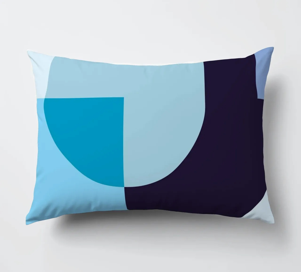 Composizione geometrica in blu cuscino da Studio Vibe