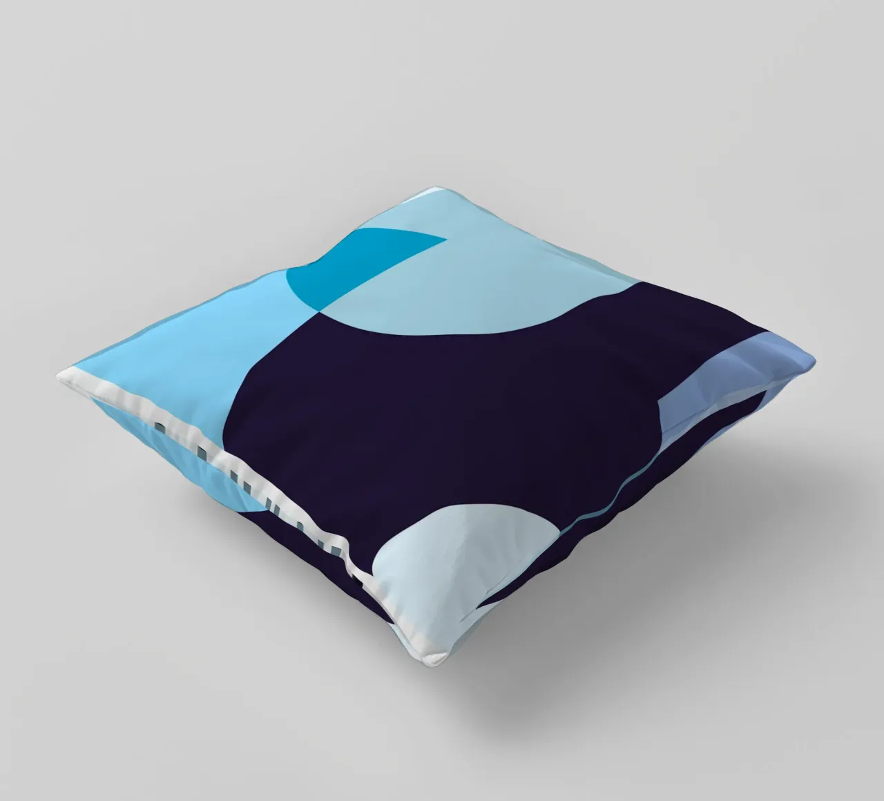 Composizione geometrica in blu cuscino da Studio Vibe