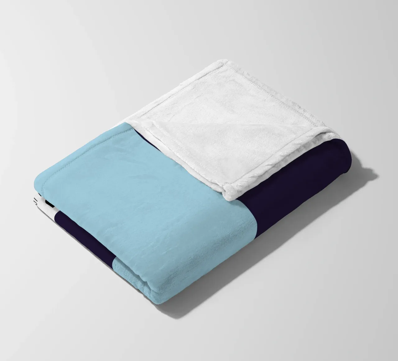 Composizione geometrica in blu coperta in pile da Studio Vibe