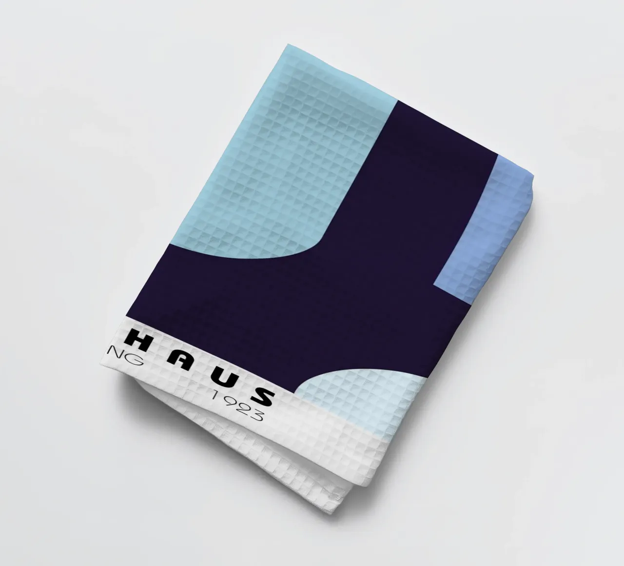 Composizione geometrica in blu canovaccio da cucina da Studio Vibe