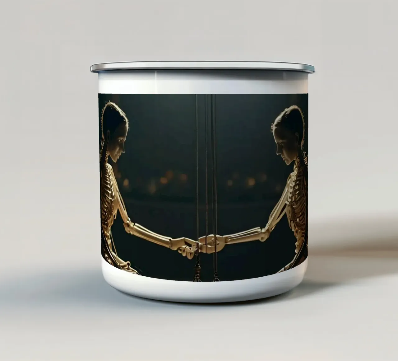 amore eterno tazza in smalto da DesignDoodle