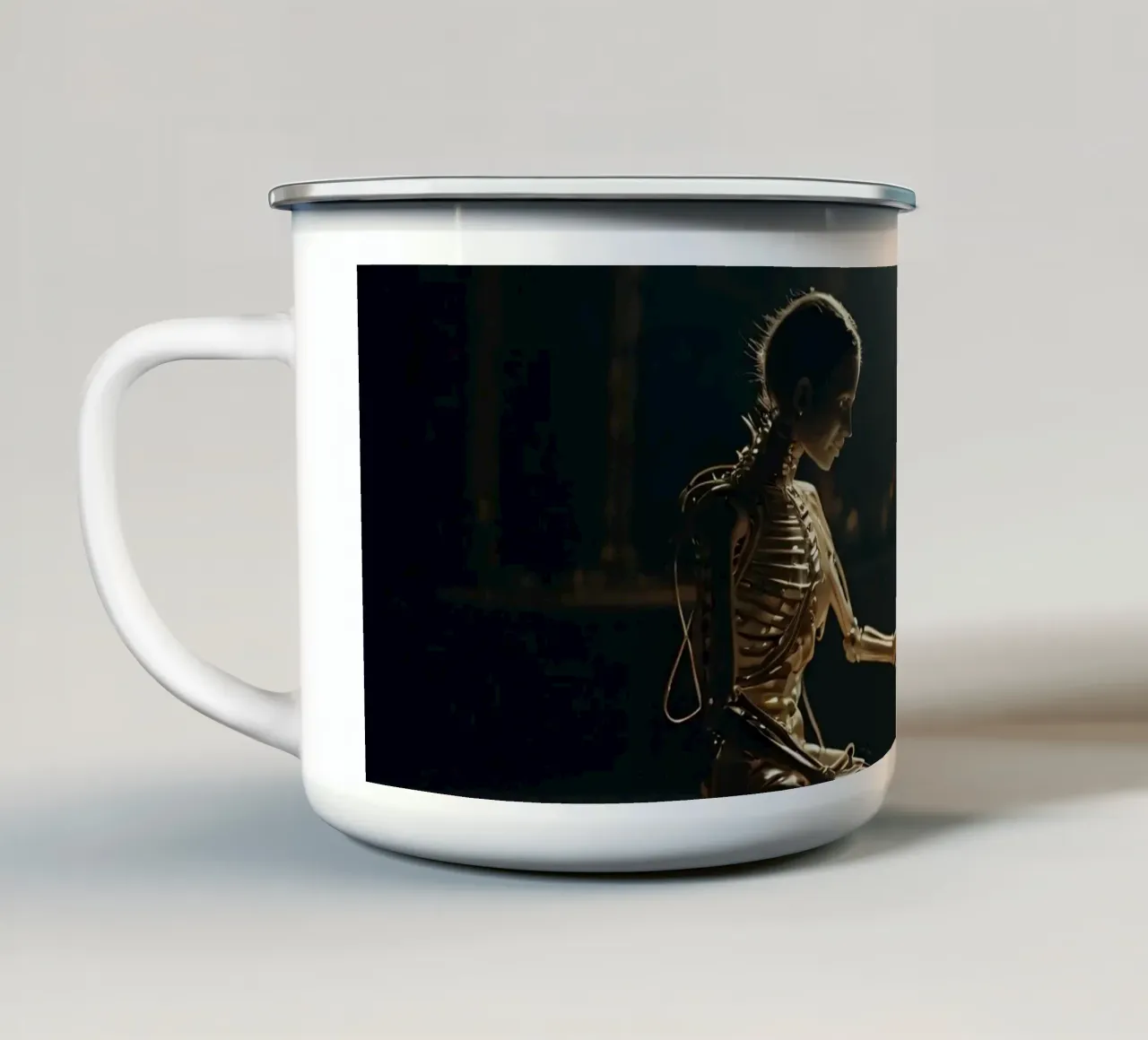 amore eterno tazza in smalto da DesignDoodle