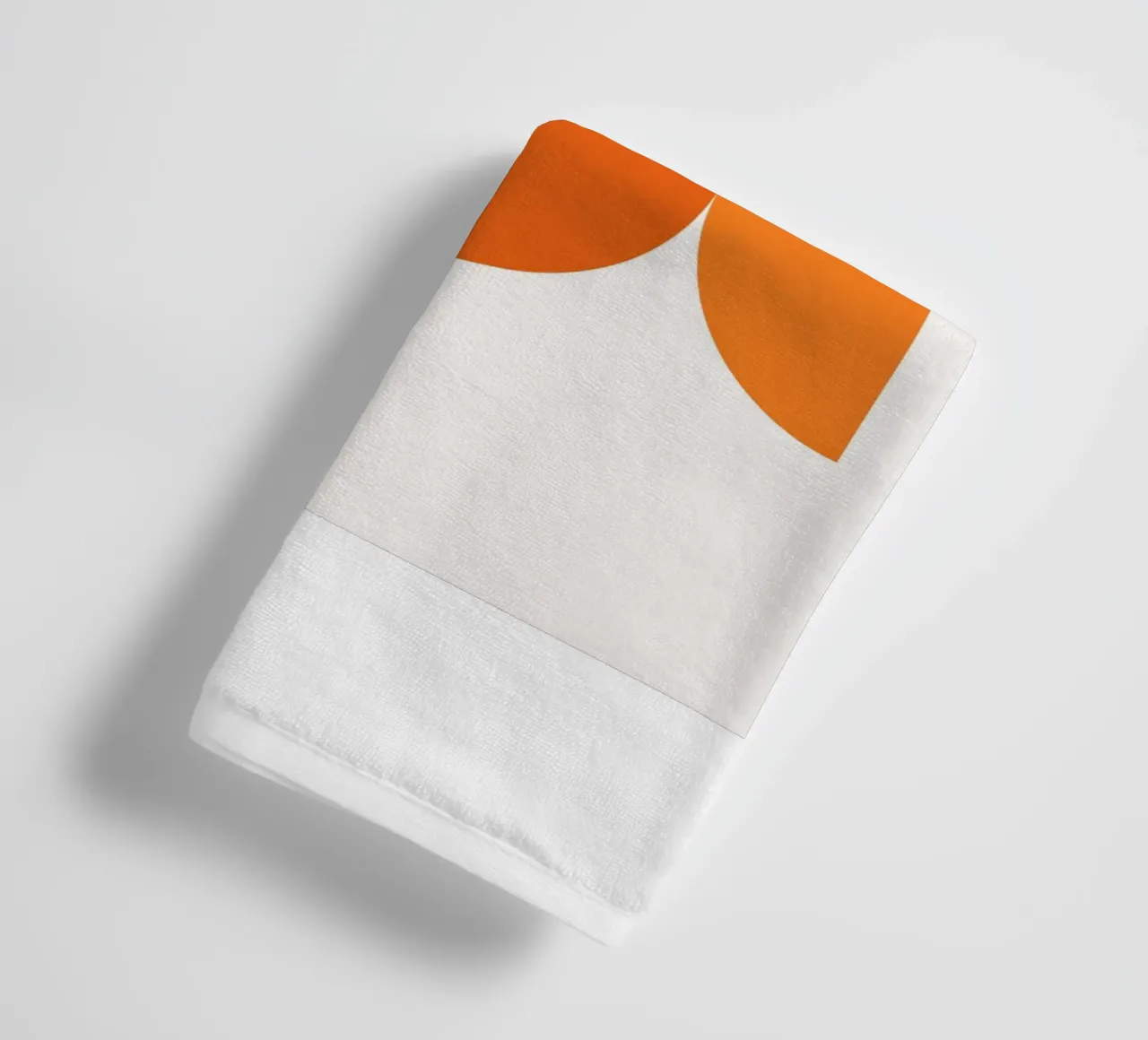 Bauhaus Geometry Orange towel by Studio Vibe