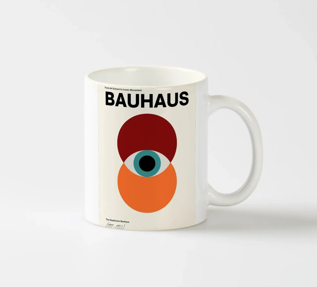 Bauhaus Occhio Moderno tazza in ceramica da Studio Vibe