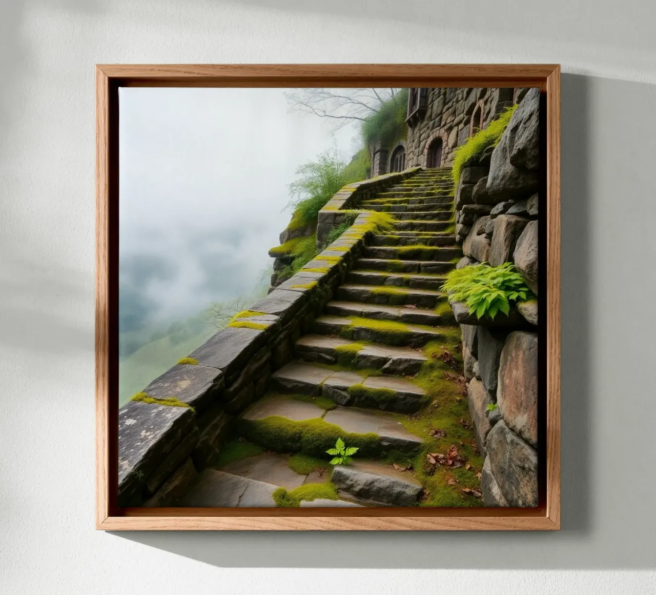 Etherisch landschap canvas met Baklijst van PhotoVibe Decor