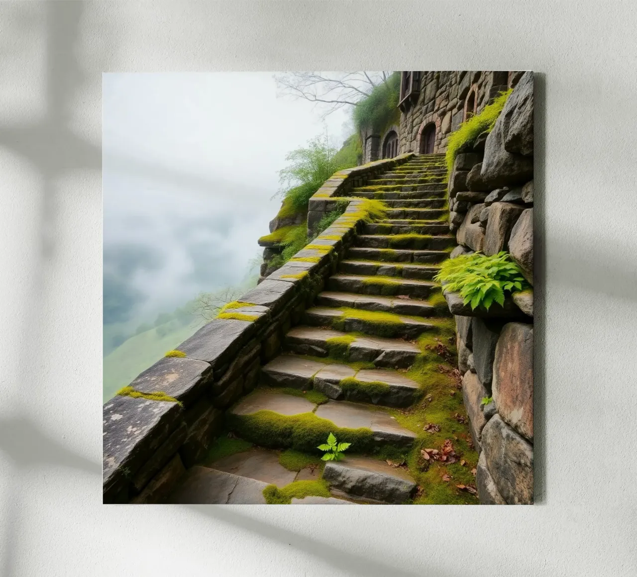 Etherisch landschap canvas met Baklijst van PhotoVibe Decor
