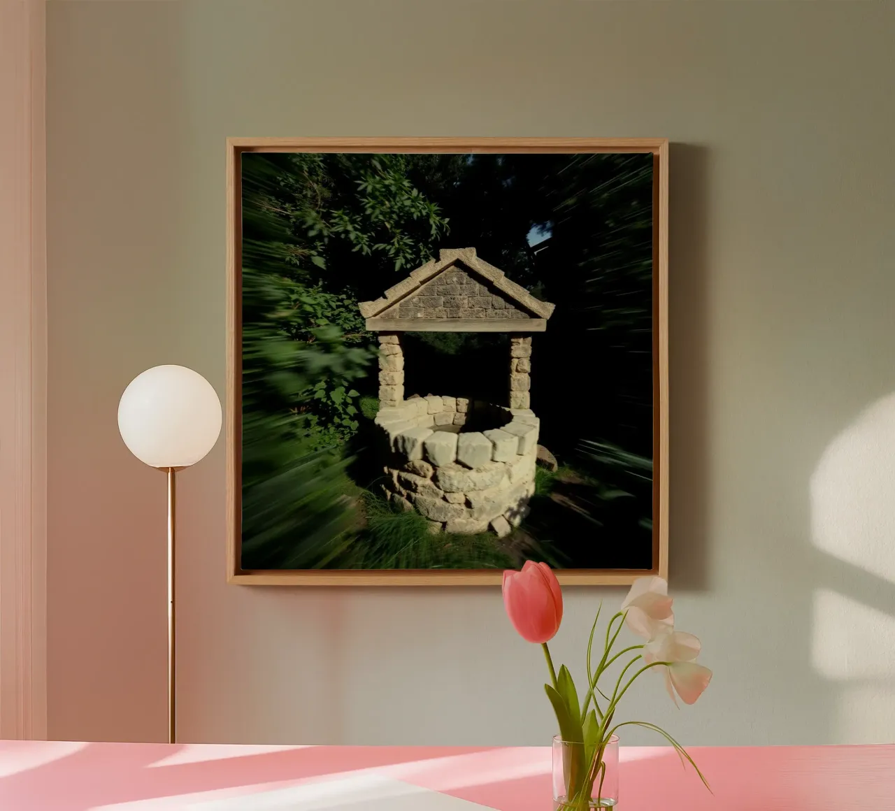 Paesaggio etereo tela con Cornice a cassetta da PhotoVibe Decor