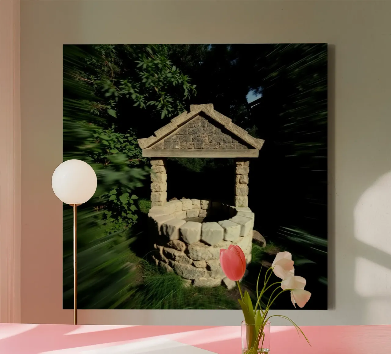 Paesaggio etereo tela con Cornice a cassetta da PhotoVibe Decor
