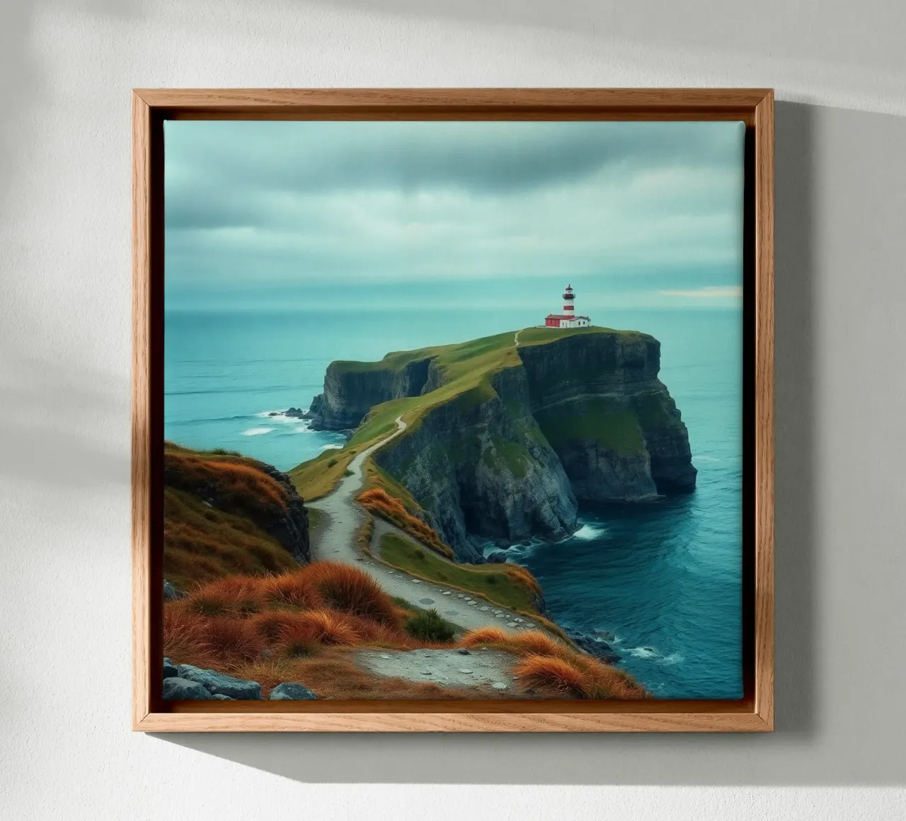 Etherisch landschap canvas met Baklijst van PhotoVibe Decor