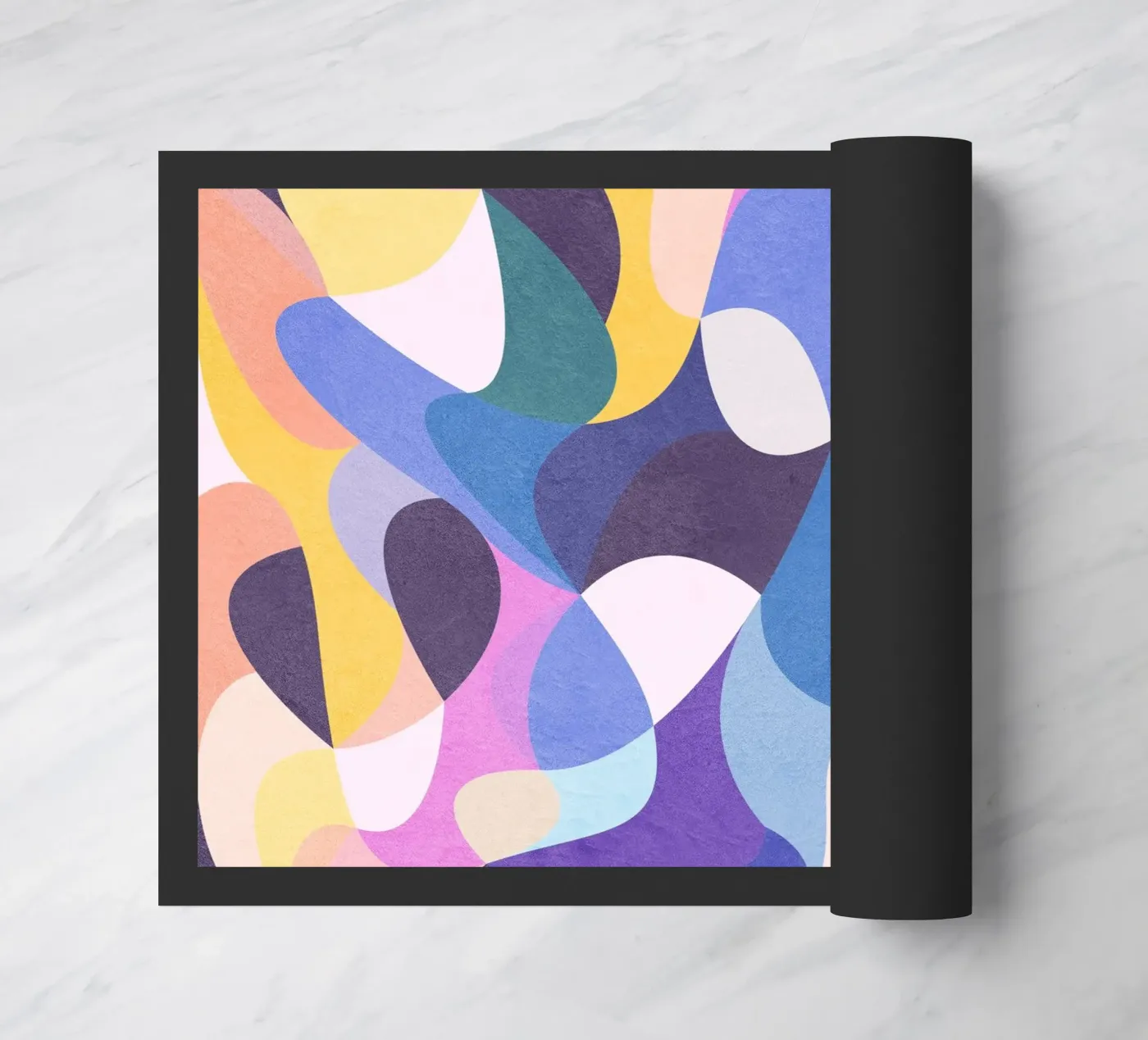 Flowing State doormat by Abstract Joy