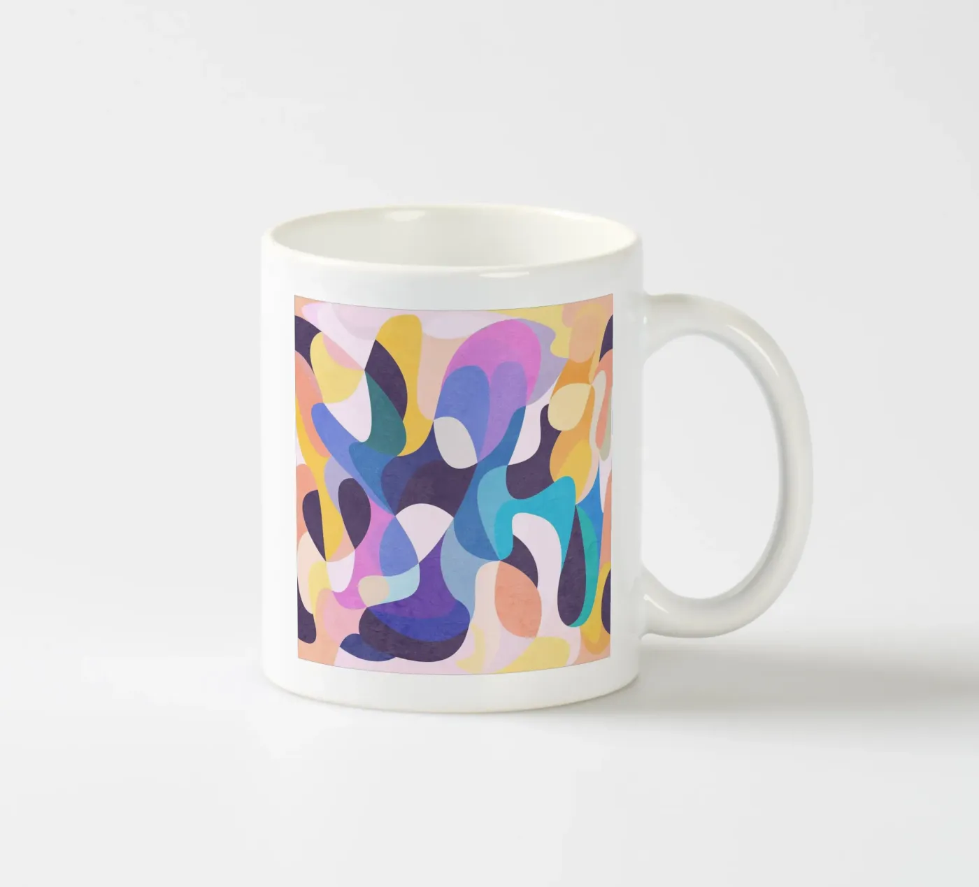 Flowing State ceramic mug by Abstract Joy