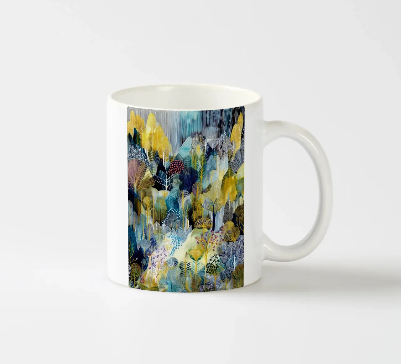 Foresta esotica tazza in ceramica da Justyna Jaszke JBJart