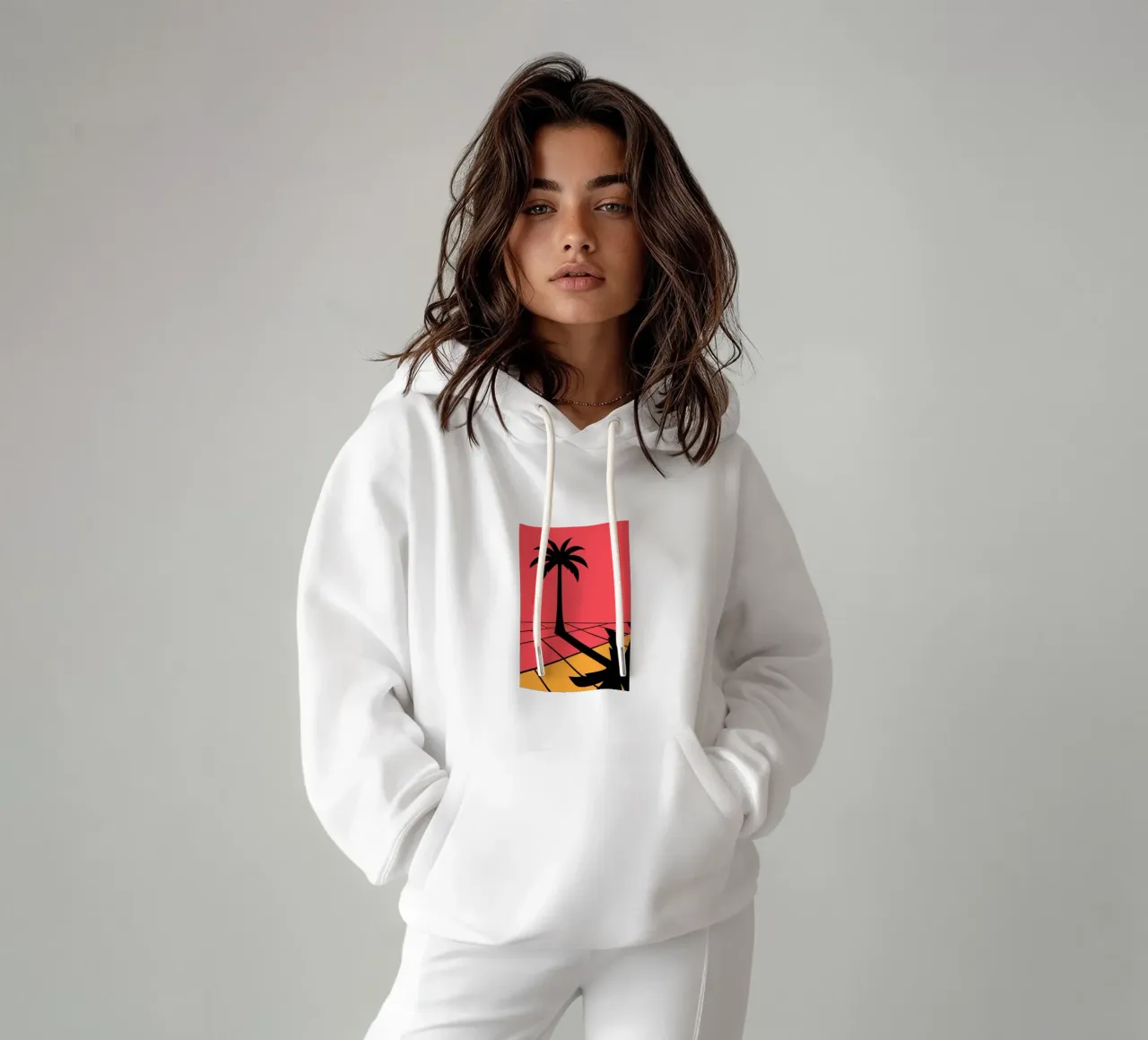Neon Tropic felpa con cappuccio da SMPLE