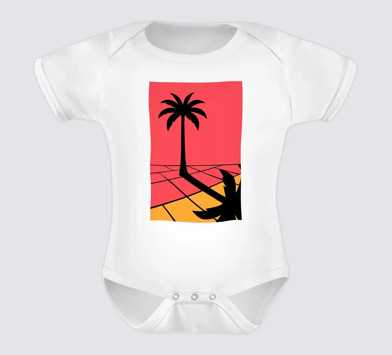 Neon Tropic body neonato maniche corte da SMPLE