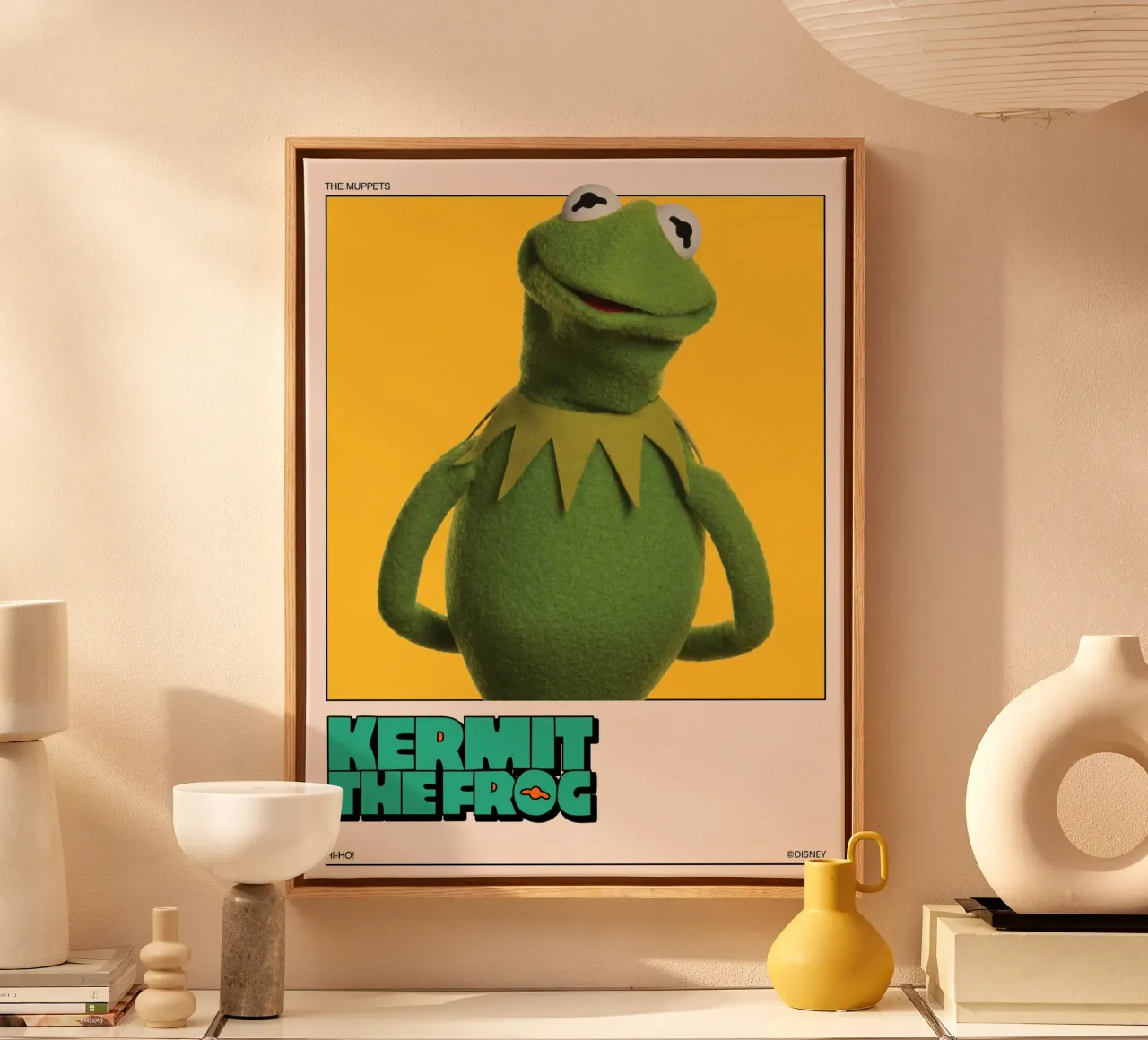 Kermit the frog canvas met Baklijst van The Muppets
