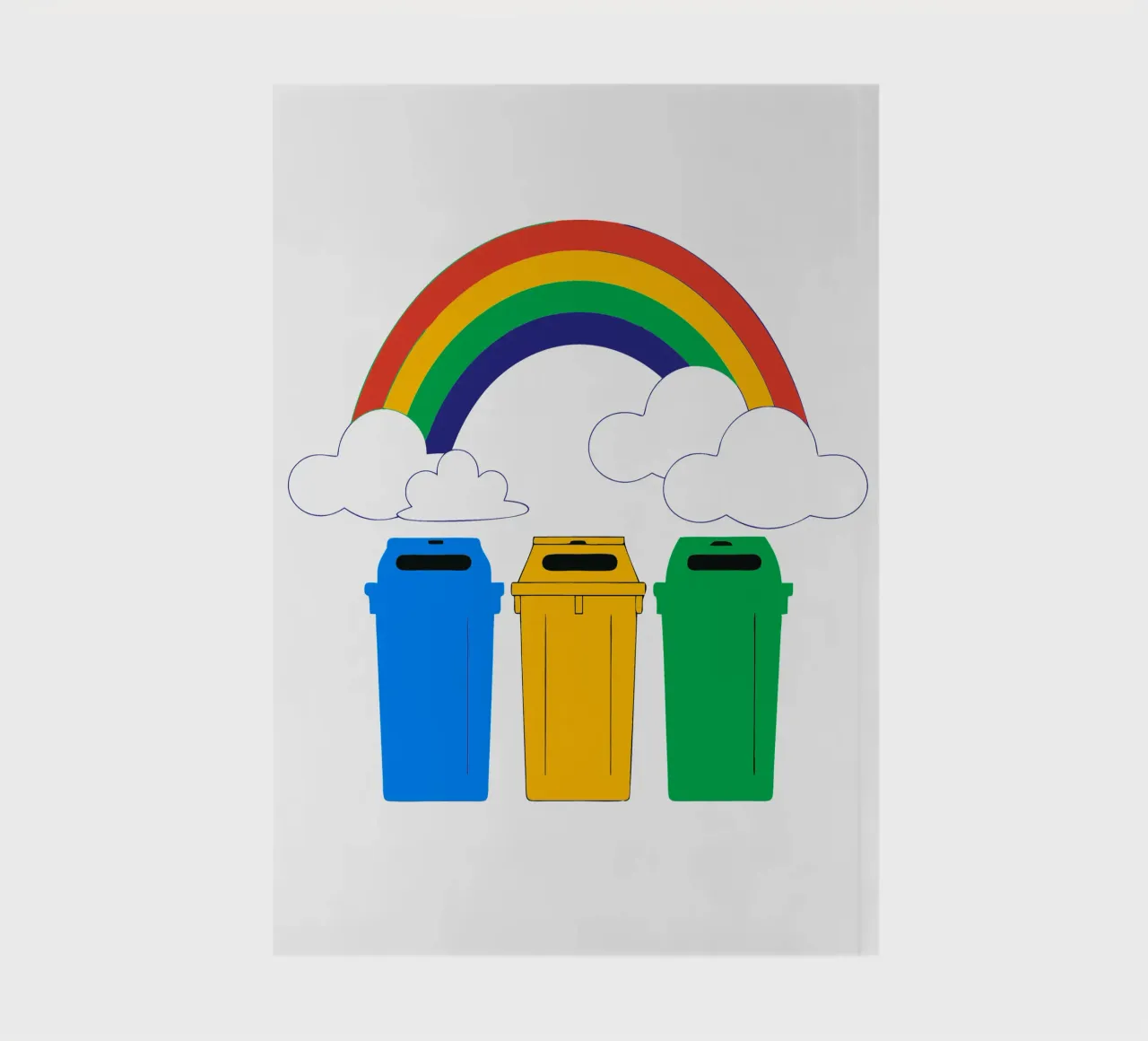 Rainbow and Clouds notebook by OUR SHOP