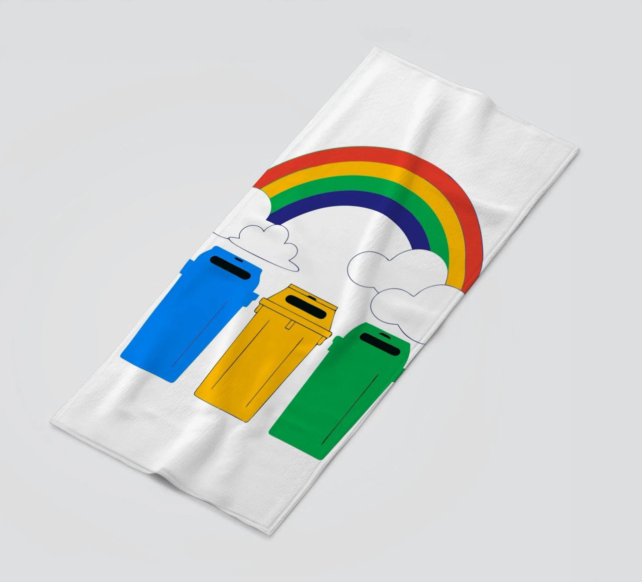 Arcobaleno e nuvole telo mare da OUR SHOP