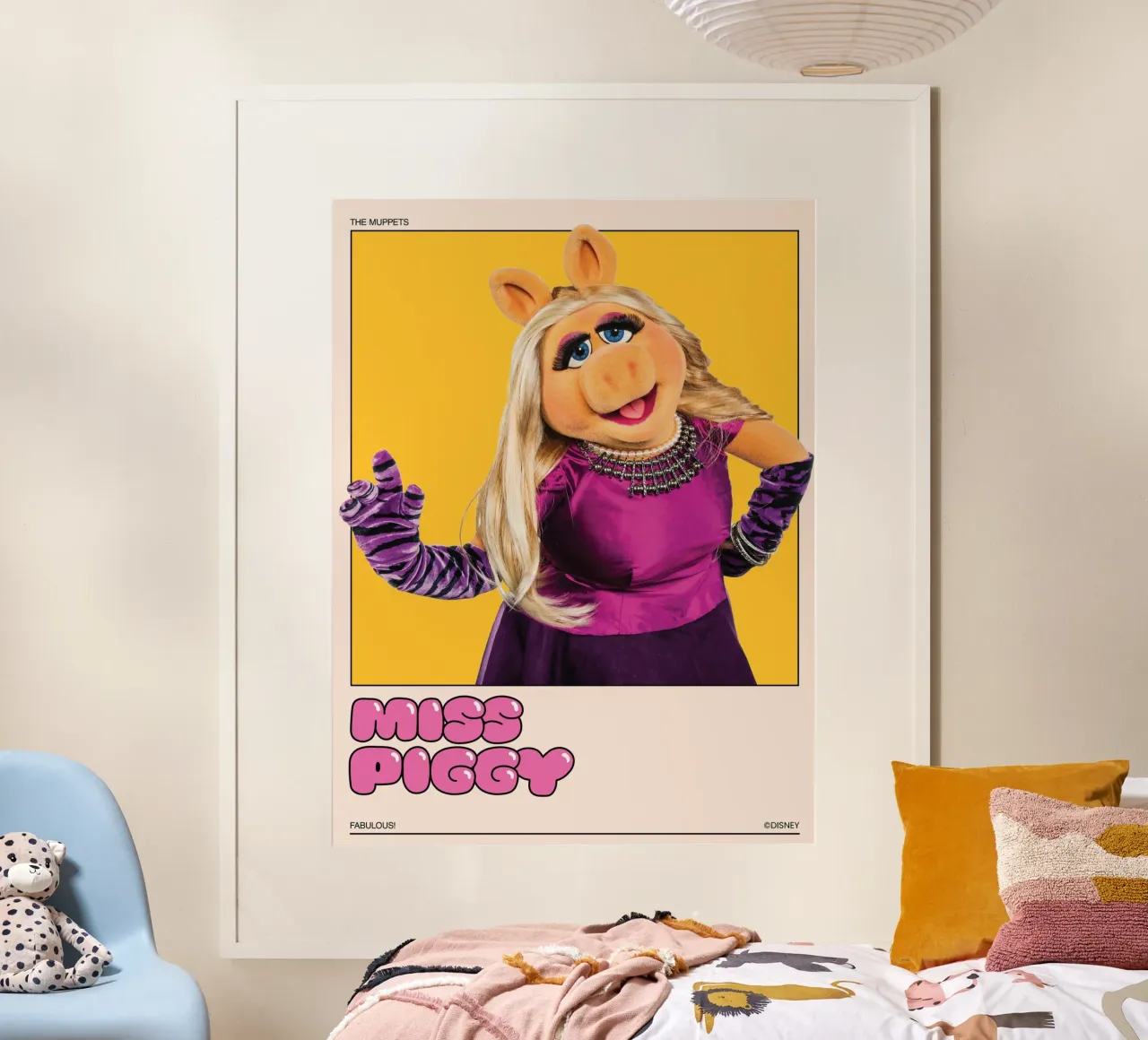 Miss Piggy poster con telaio in plastica da The Muppets