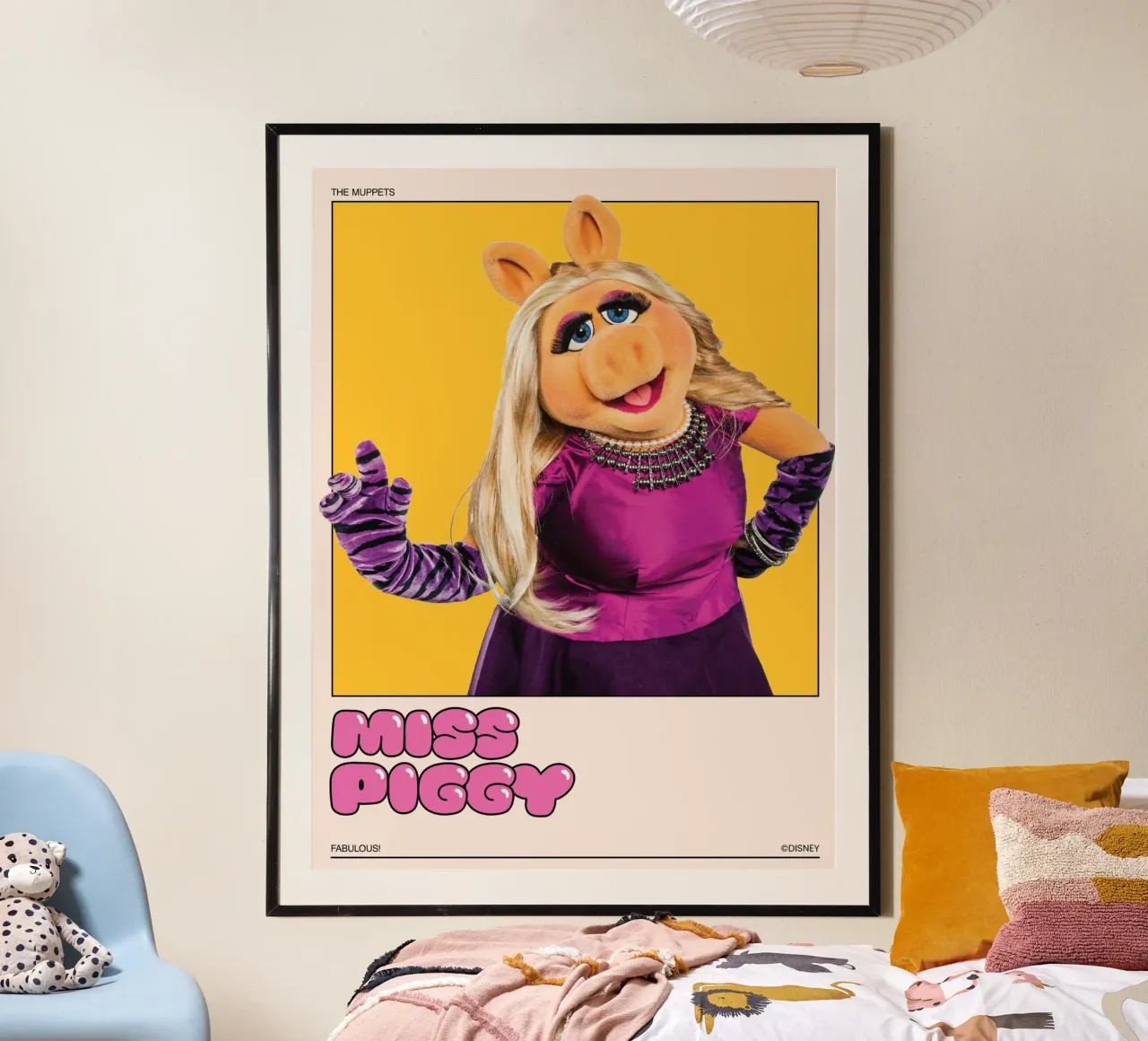 Miss Piggy poster con telaio in plastica da The Muppets