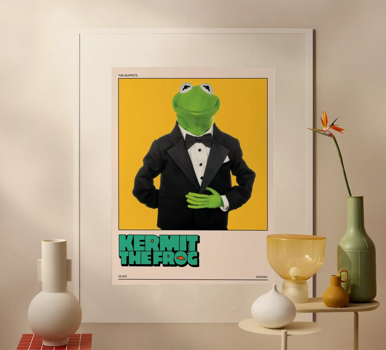 Kermit the Frog II poster con telaio in legno da The Muppets