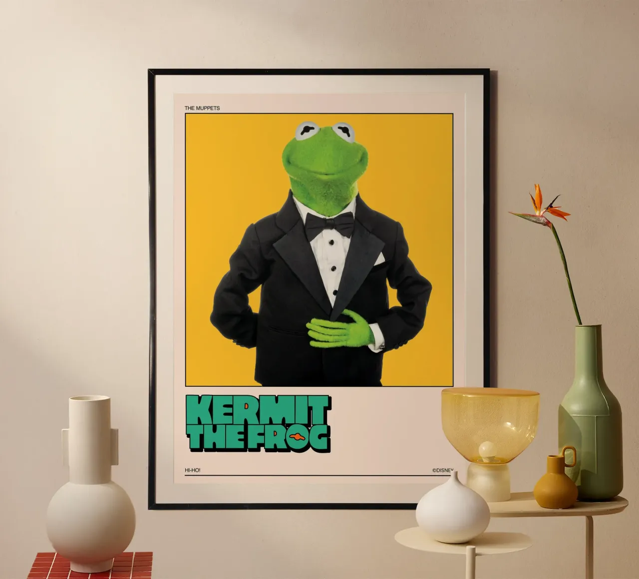 Kermit the Frog II poster con telaio in legno da The Muppets