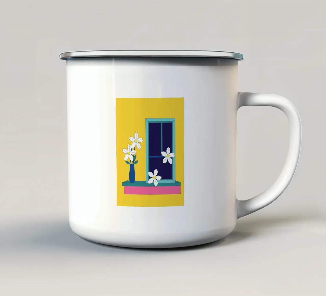 Fiore di gelsomino tazza in smalto da OUR SHOP