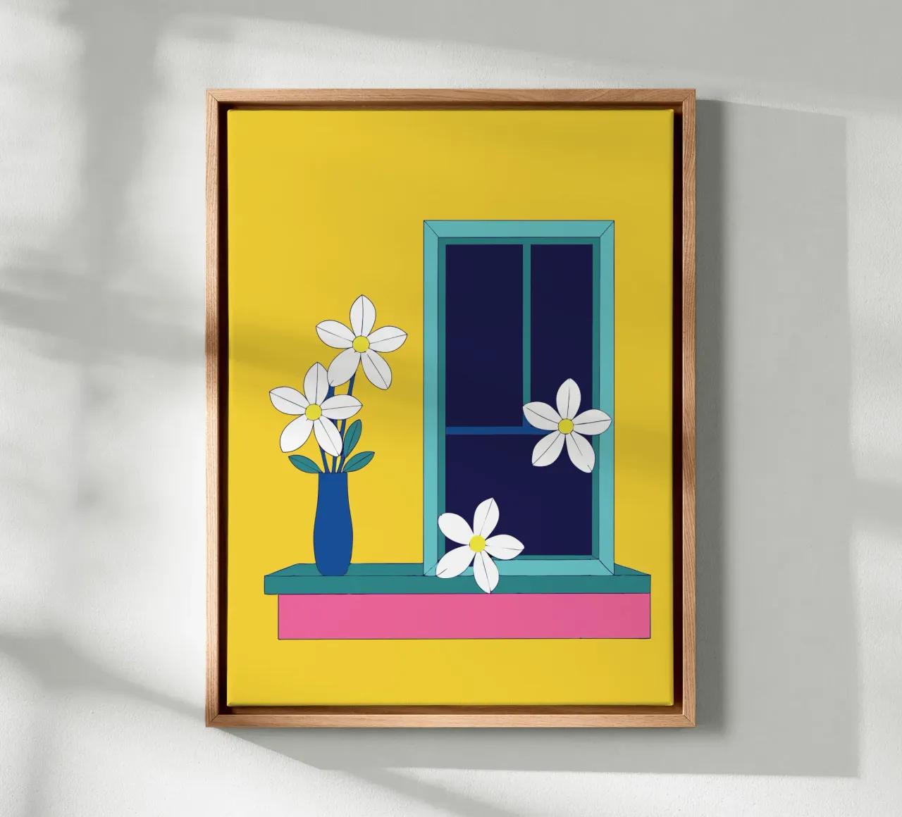 Fiore di gelsomino tela con Cornice a cassetta da OUR SHOP