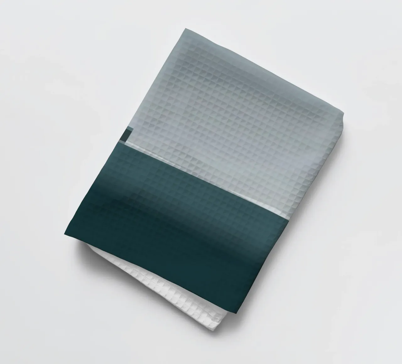 Arctic silence - Reykjavik on the edge of the void tea towel by Affiches Minimalistes