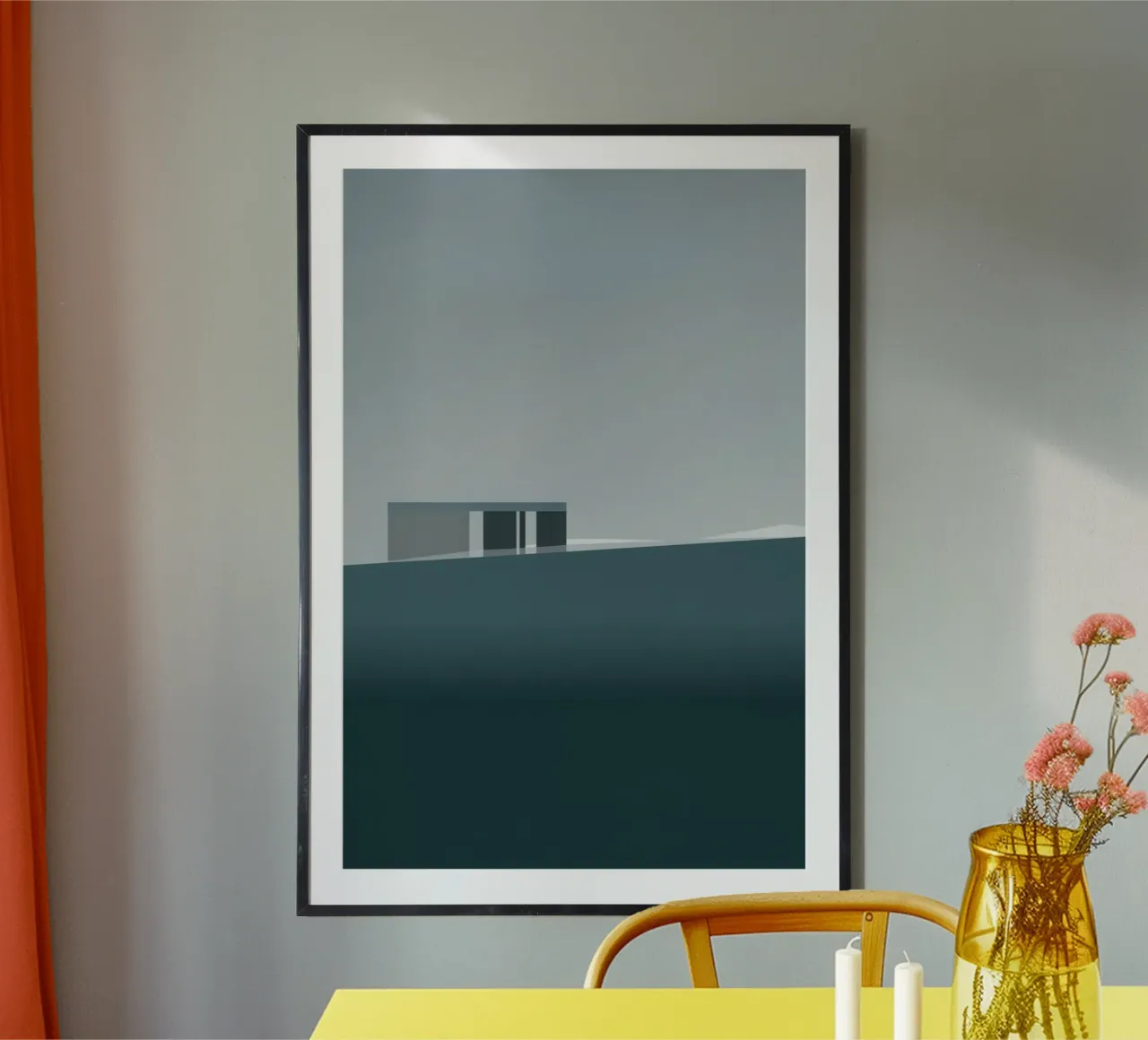 Arctic silence - Reykjavik on the edge of the void hahnemühle by Affiches Minimalistes