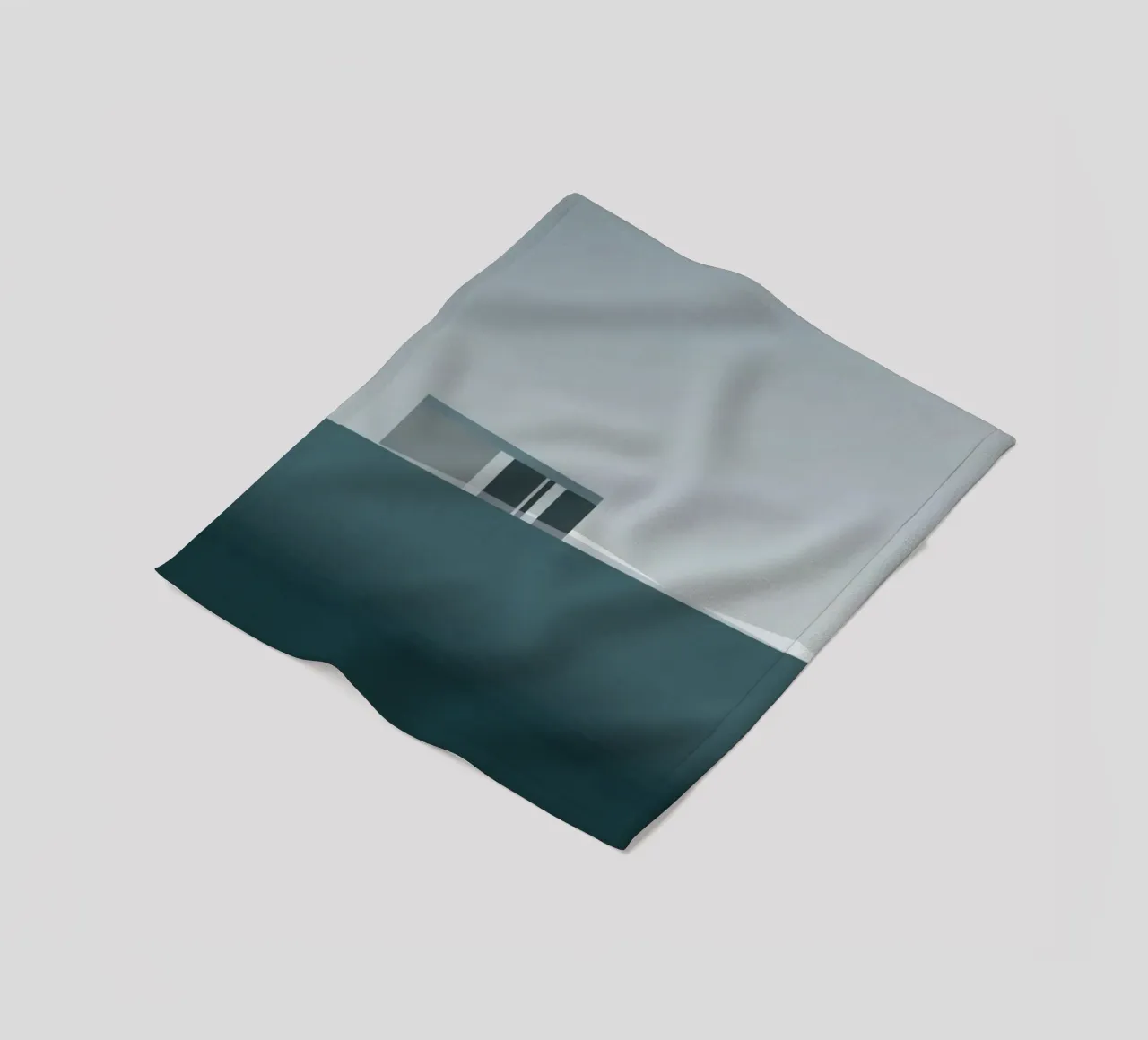 Arctic silence - Reykjavik on the edge of the void fleece blanket by Affiches Minimalistes