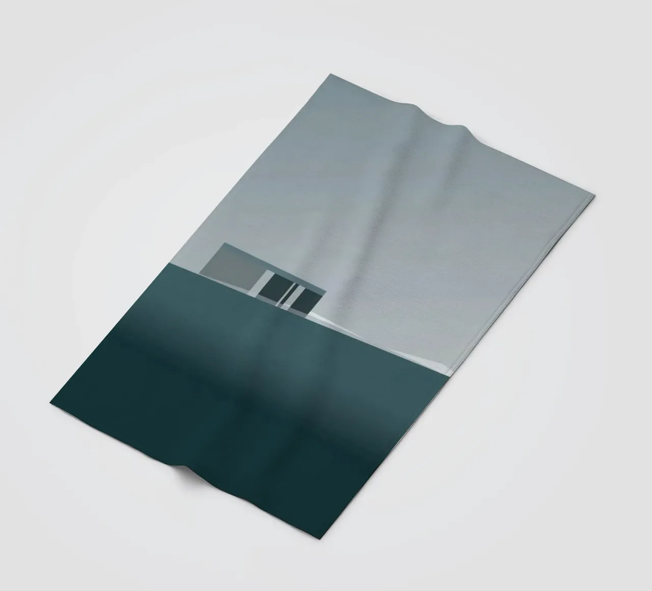 Arctic silence - Reykjavik on the edge of the void fleece blanket by Affiches Minimalistes
