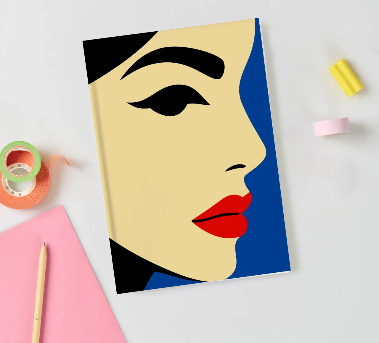 Red Lips Rule notebook by SMPLE