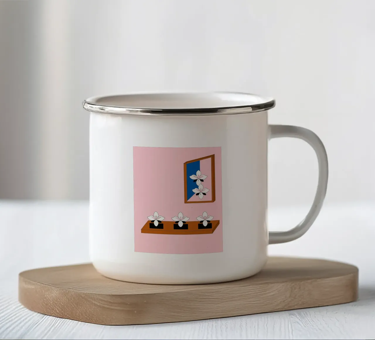 Fiore di gelsomino tazza in smalto da OUR SHOP