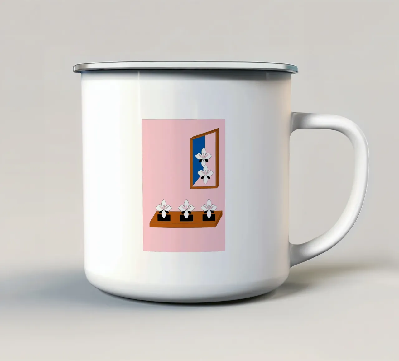 Fiore di gelsomino tazza in smalto da OUR SHOP