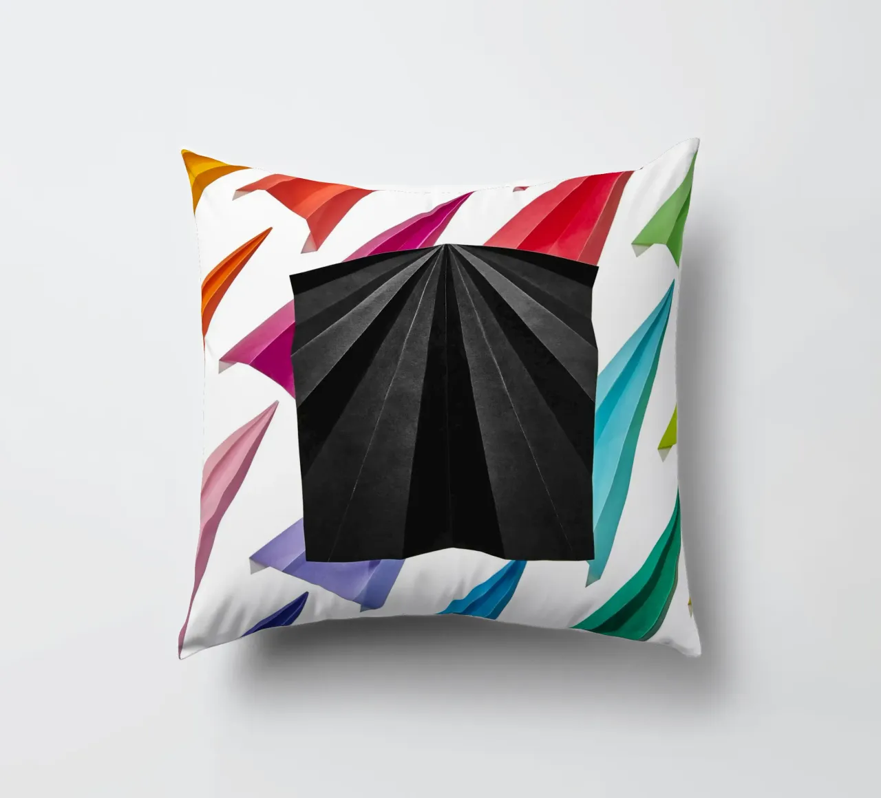 The Unfolded Airplane cuscino da Kyla Elaine