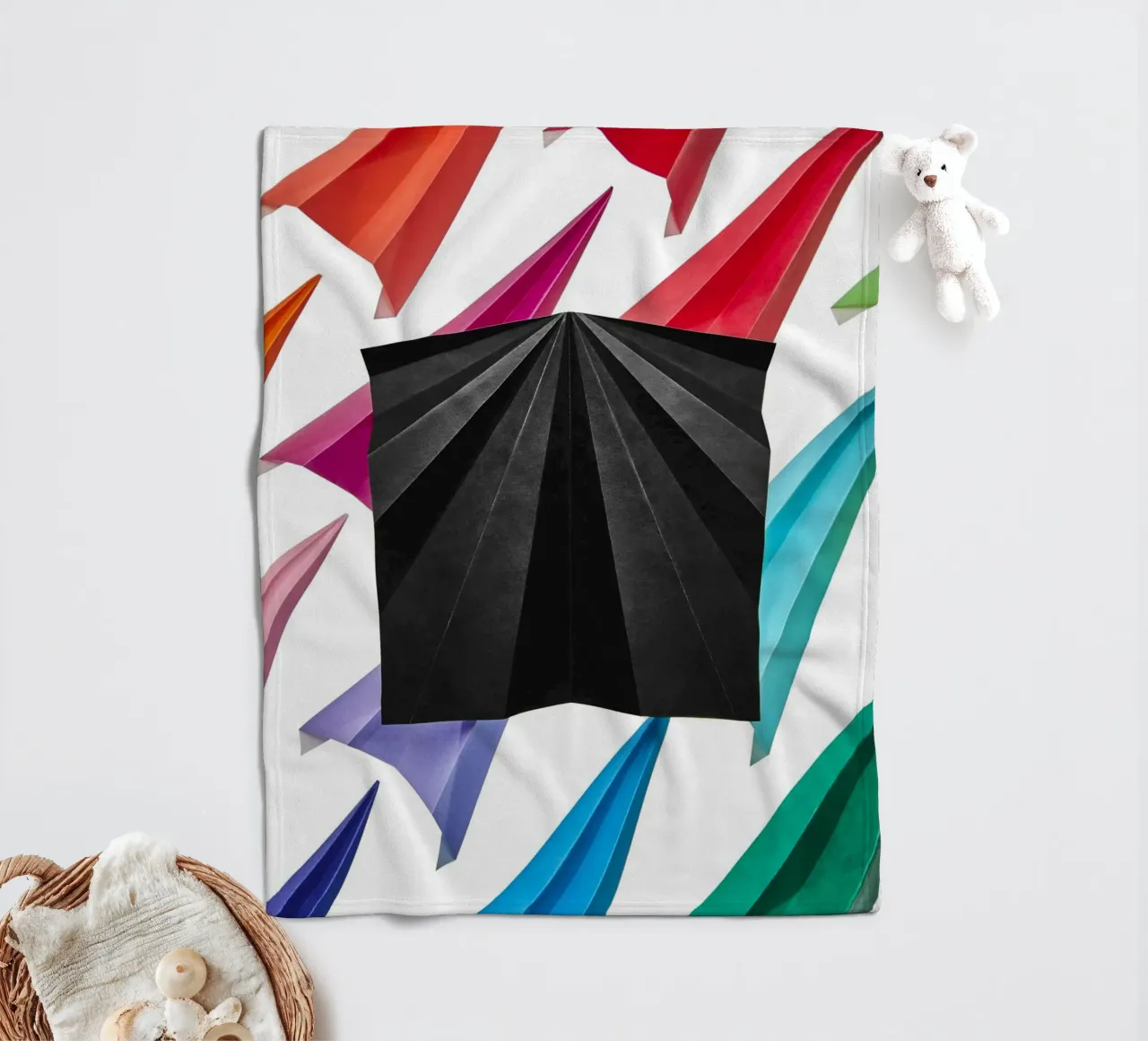The Unfolded Airplane coperta in pile da Kyla Elaine