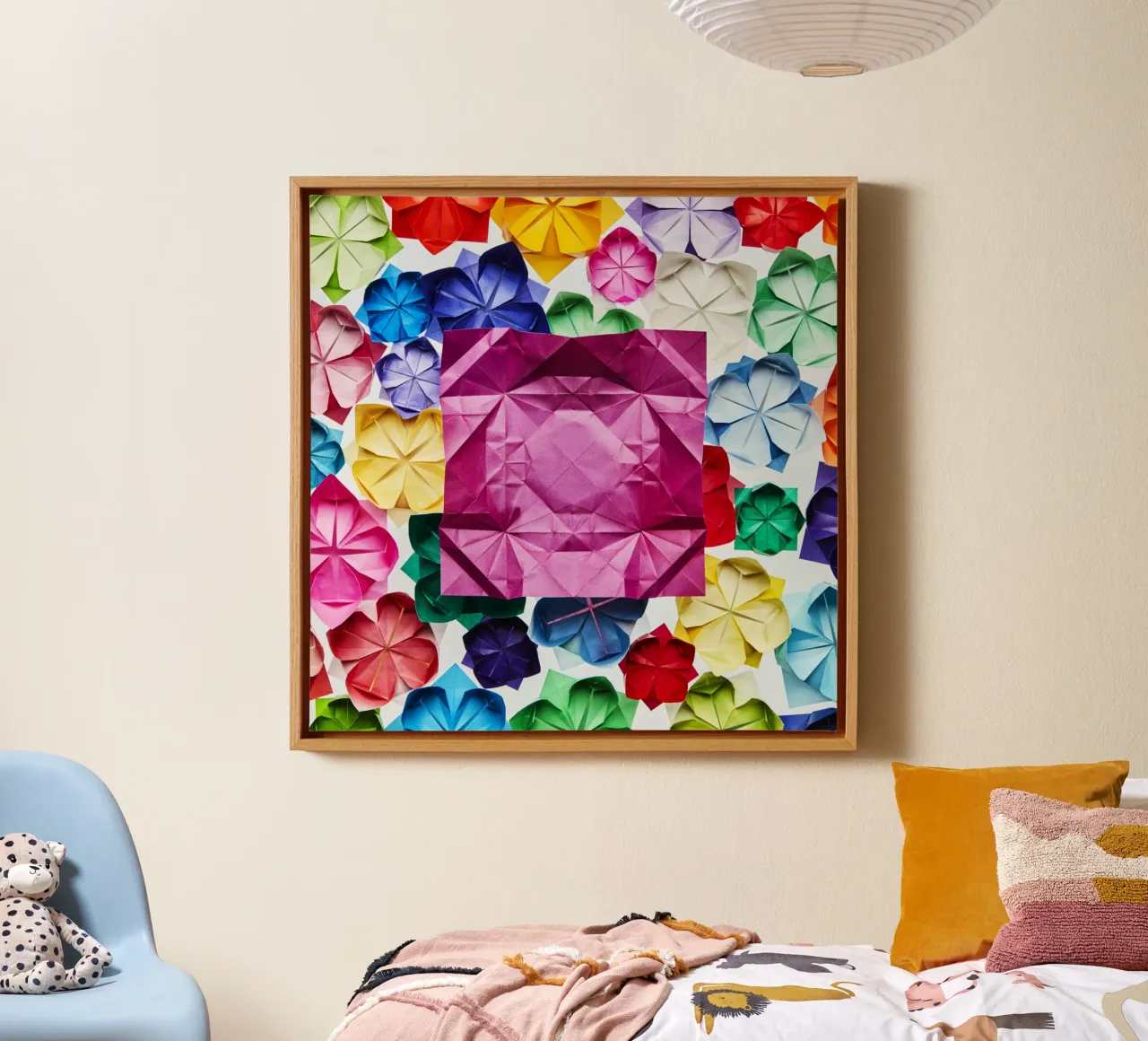 The Unfolded Lotus tela con Cornice a cassetta da Kyla Elaine
