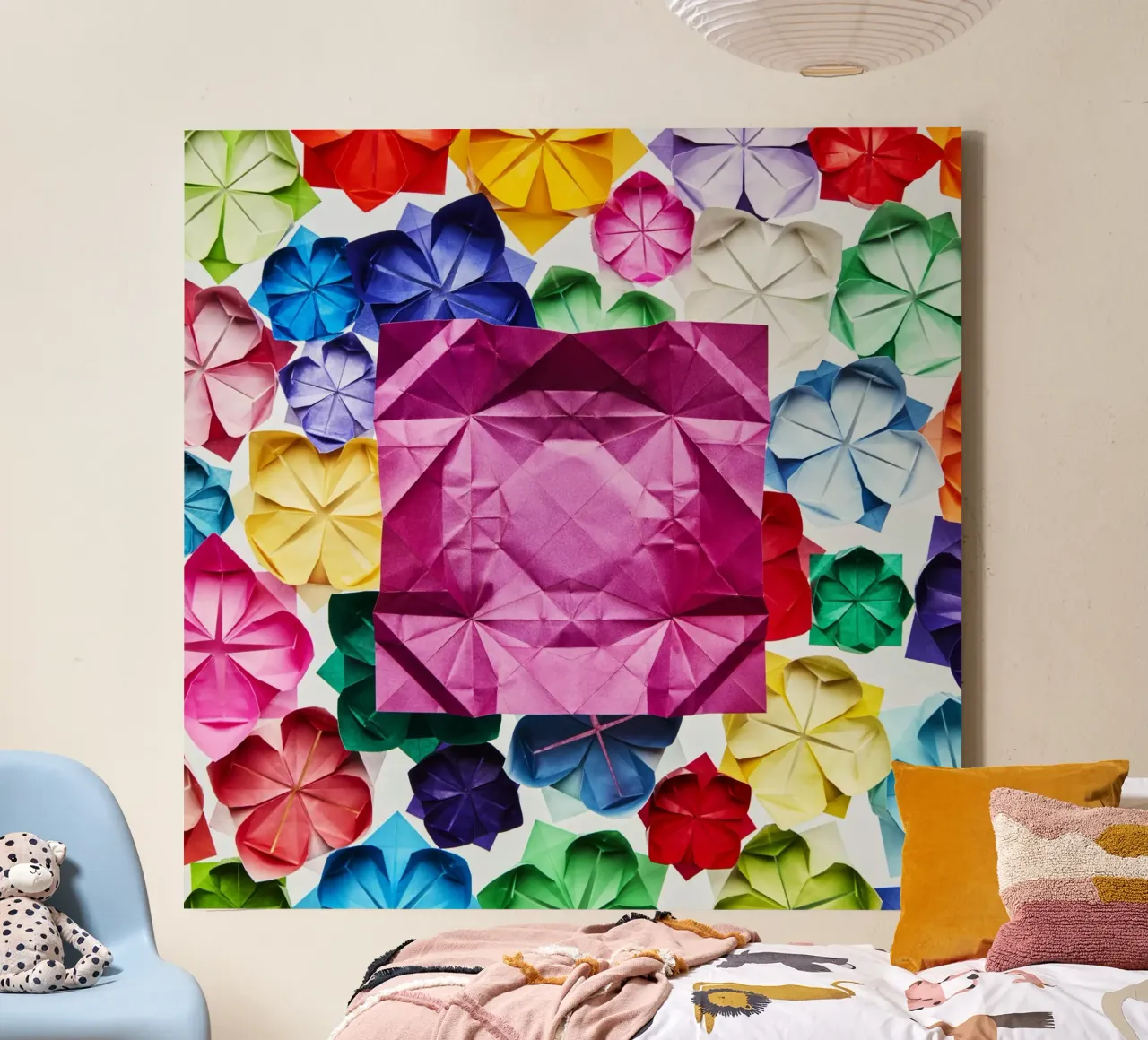 The Unfolded Lotus tela con Cornice a cassetta da Kyla Elaine