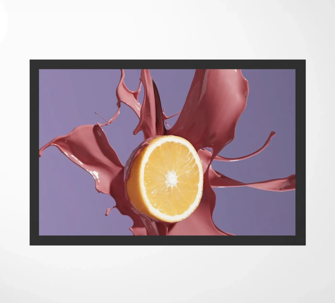 Orange Splash doormat by Kyla Elaine