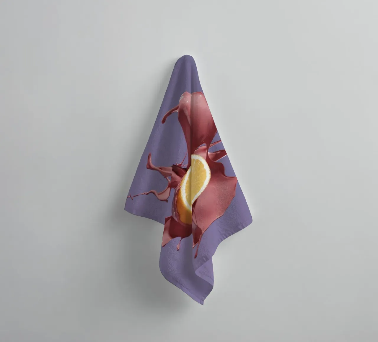 Orange Splash towel by Kyla Elaine