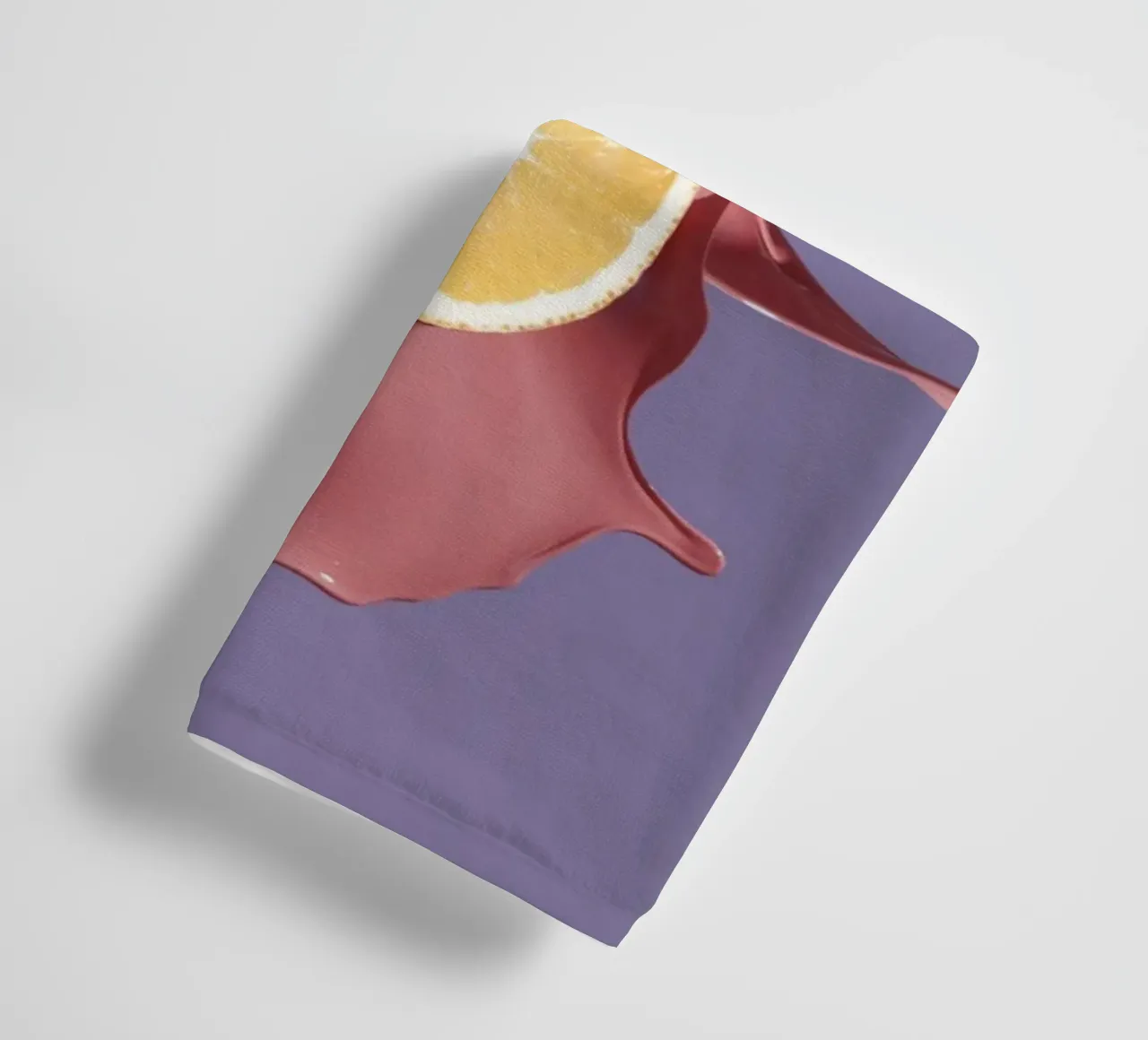 Orange Splash towel by Kyla Elaine