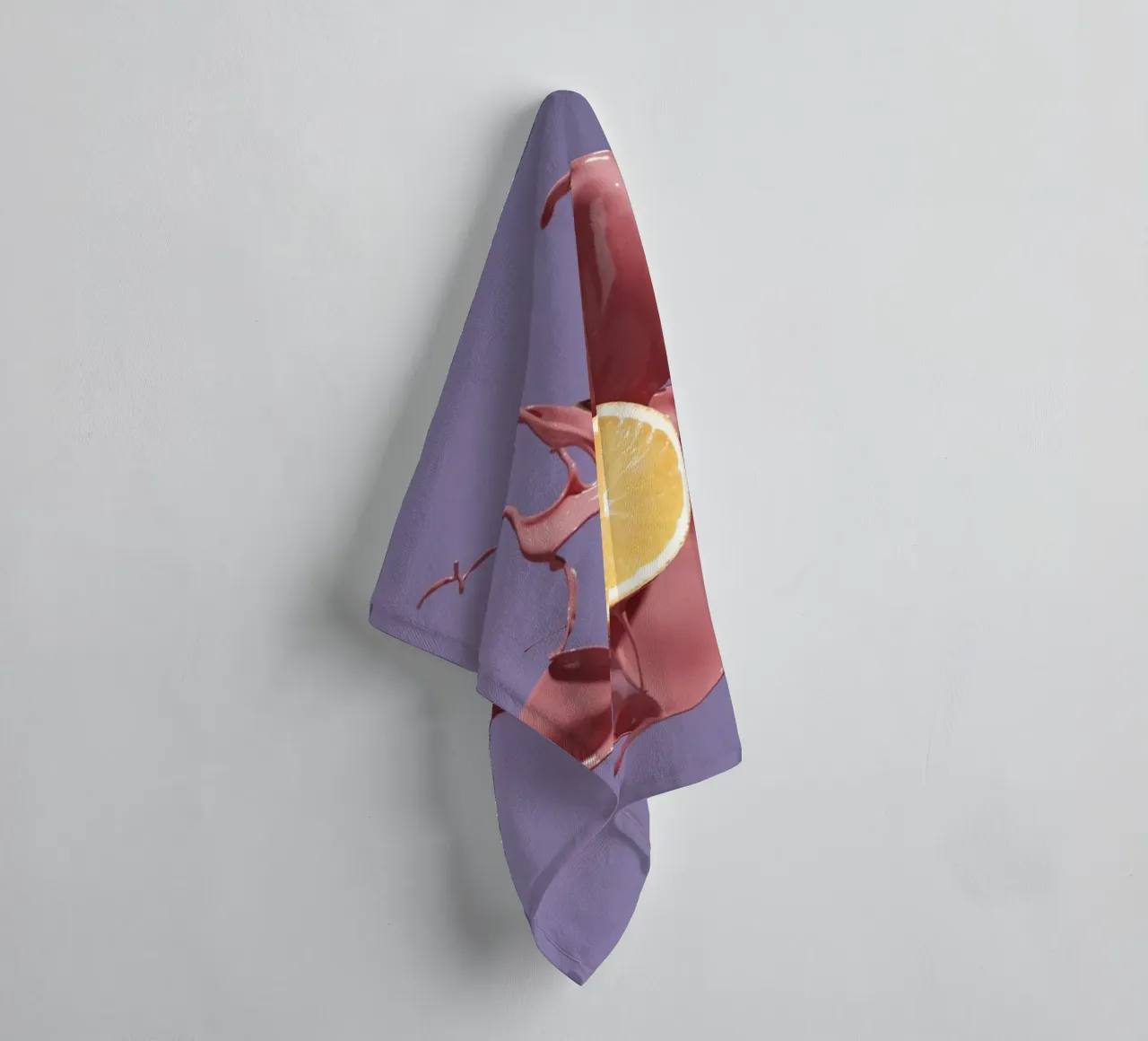 Orange Splash towel by Kyla Elaine