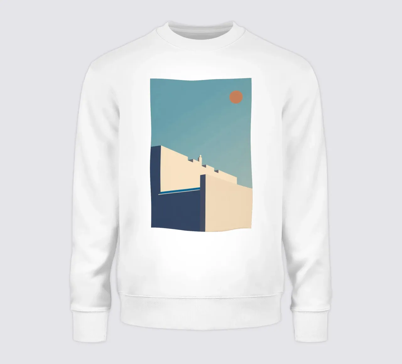 Oslo - Lunghe ombre sotto un cielo ghiacciato felpa da Minimalistic