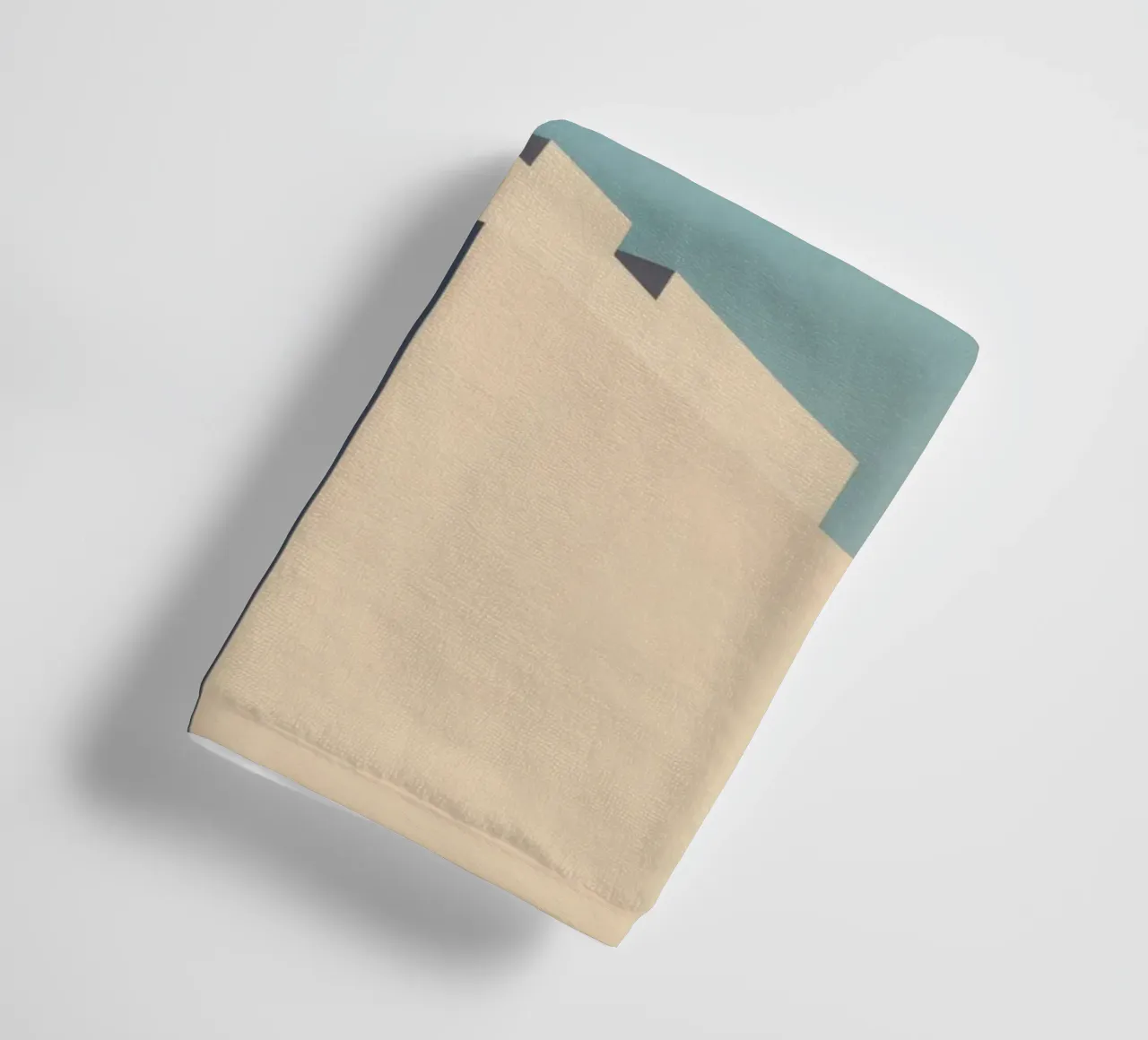 Oslo - Lange schaduwen onder een ijzige hemel badhanddoek van Minimalistic