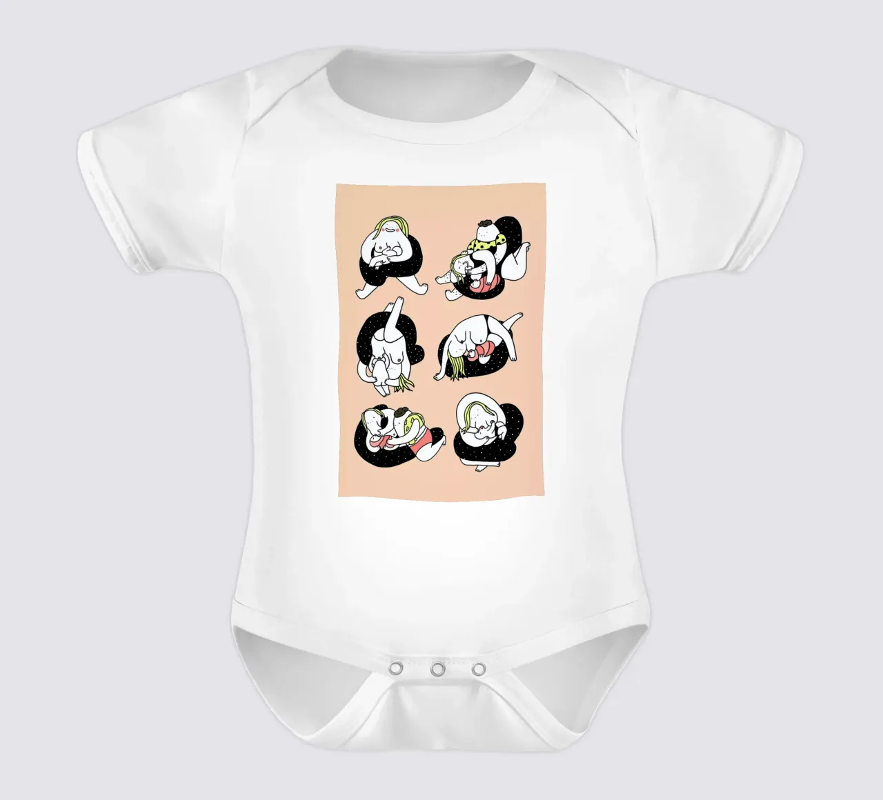 Stillpositionen short-sleeve baby romper by Herzette