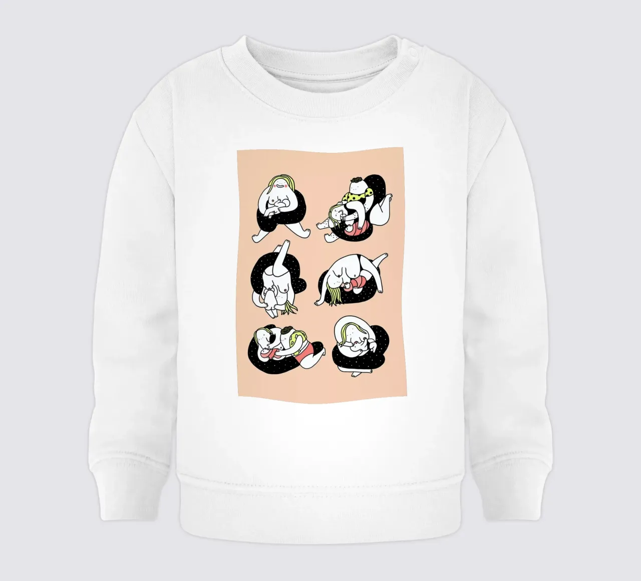 Stillpositionen baby sweatshirt by Herzette