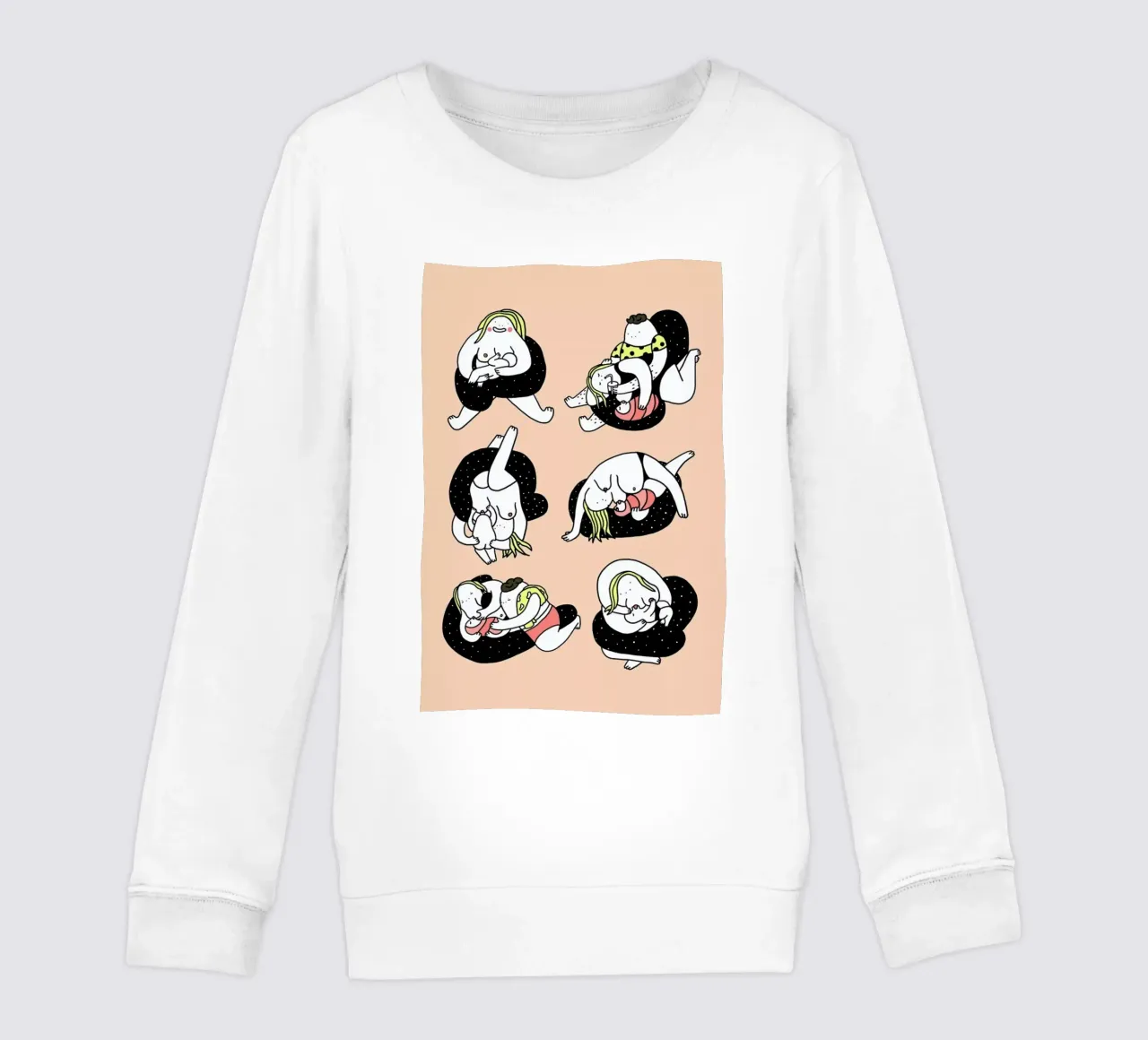 Stillpositionen kids sweatshirt by Herzette