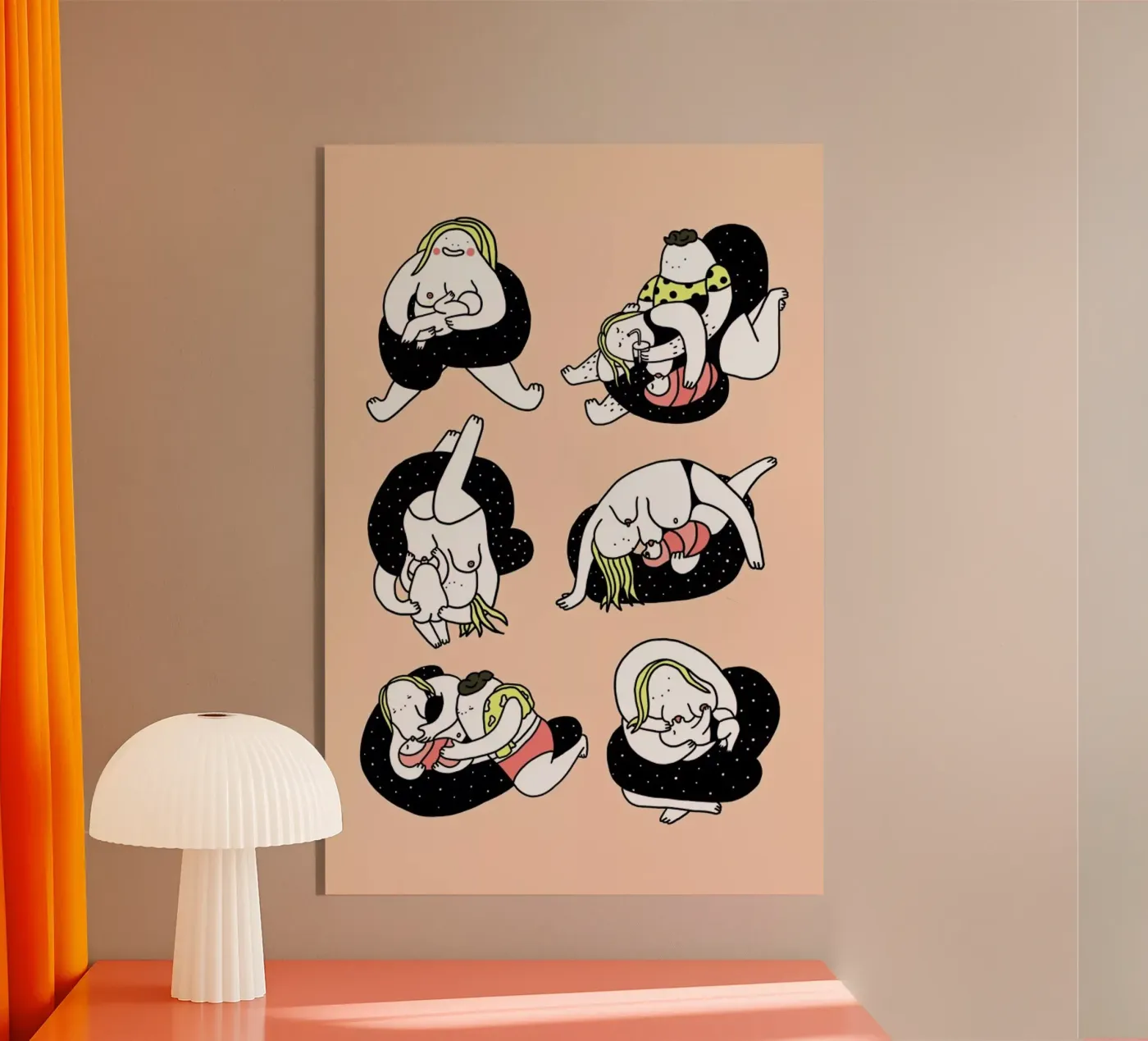 Stillpositionen plexiglas de Herzette