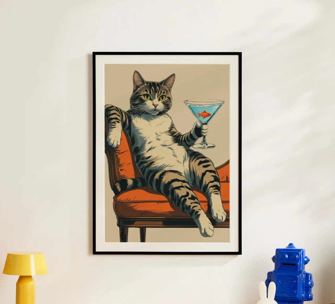 Retrato del artista como gato hastiado poster de Hecate Pim Designs